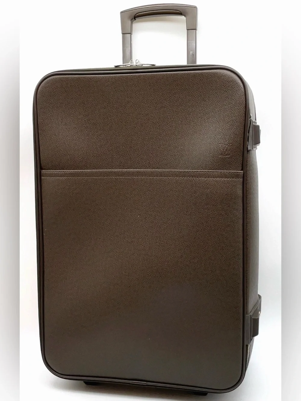 Louis Vuitton Brown Textured Roll-Top Carry-On Pegasus 55 TAIGA BROWN ZIP TRAVEL